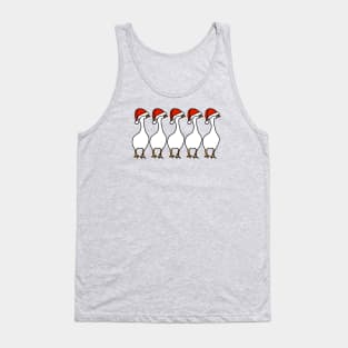 Five Gaming Goose Christmas Santa Hat Tank Top